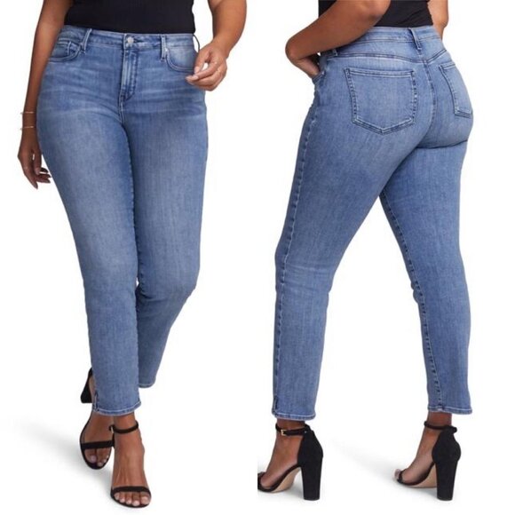 NYDJ Women's NWT High Rise Stretch 360 Curves Slim Straight Jeans Plus Size 28S - Picture 1 of 9